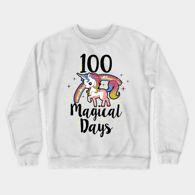 100 Days Of School Cute T-shirt Crewneck Sweatshirt by KsuAnn